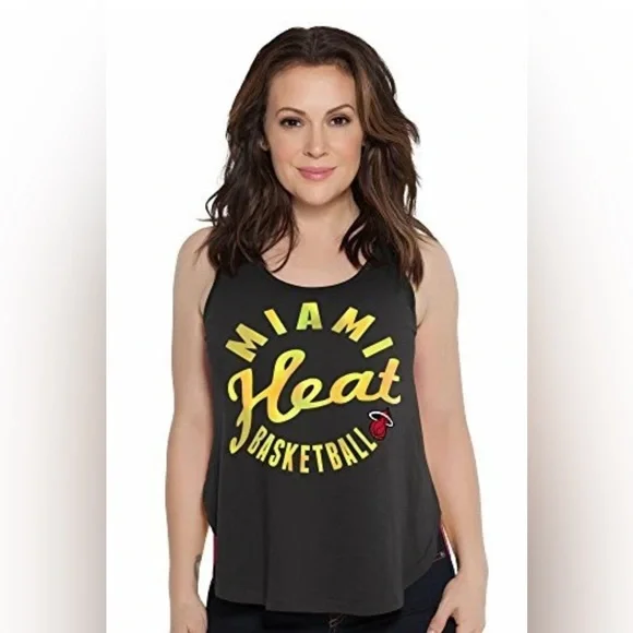 NWT [Touch by Alyssa Milano] Miami Heat NBA Sleeveless Tank Top Women’s Medium - Picture 3 of 14